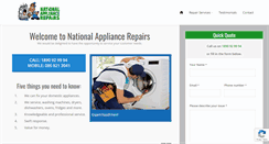 Desktop Screenshot of nationalappliancerepairs.ie
